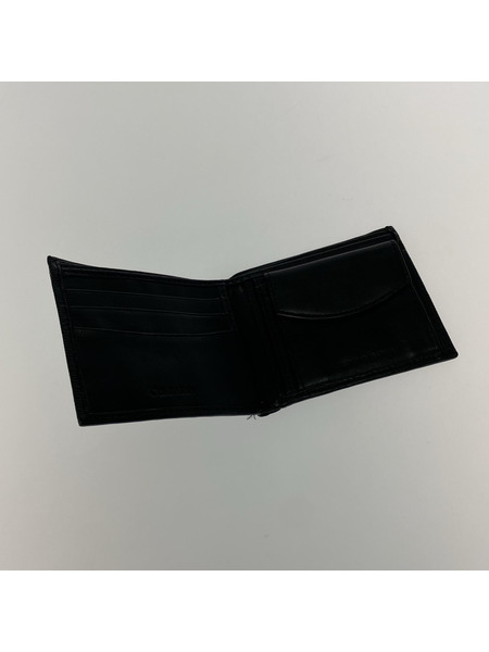 Calvin Klein コンパクトウォレット CKロゴ/二ツ折リ財布/BLK
