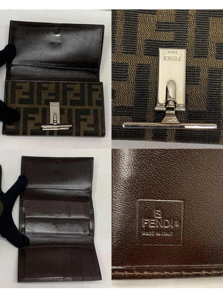 FENDI ズッカ柄 3つ折り財布 本体のみ フェンディ ウォレット ミドルウォレット
