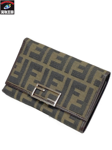 FENDI ズッカ柄 3つ折り財布 本体のみ フェンディ ウォレット ミドルウォレット
