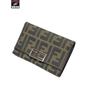 FENDI ズッカ柄 3つ折り財布 本体のみ フェンディ ウォレット ミドルウォレット