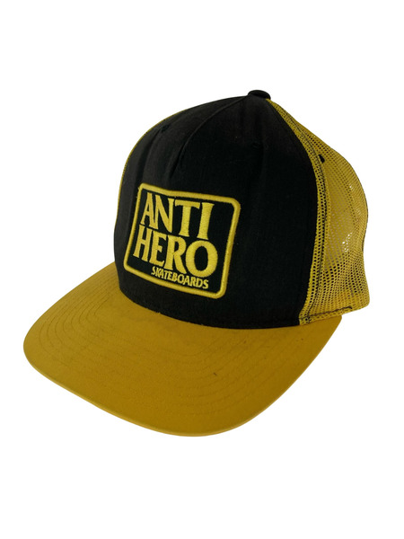 ANTIHERO キャップ 90s-00s メッシュキャップ 黒黄