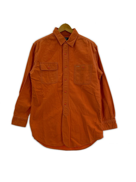 POLO RALPH LAUREN 長袖シャツ チンスト付キ ORN M