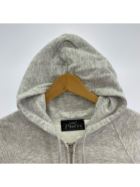 OLD・VINTAGE 80s Pierre ルーマニア製 裏サーマル ジップパーカー(XL)