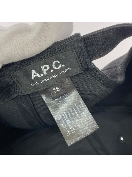 A.P.C. キャップ ロゴキャップ BLK