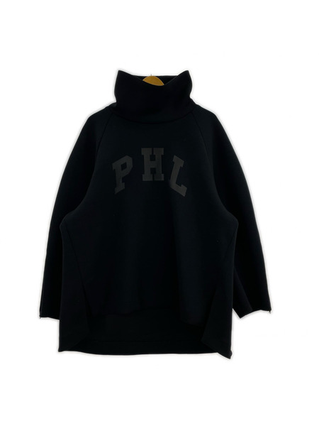 スウェット・トレーナー LE PHIL SPORTS ライトダンボールレタードプルオーバー 黒