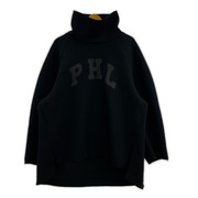 スウェット・トレーナー LE PHIL SPORTS ライトダンボールレタードプルオーバー 黒
