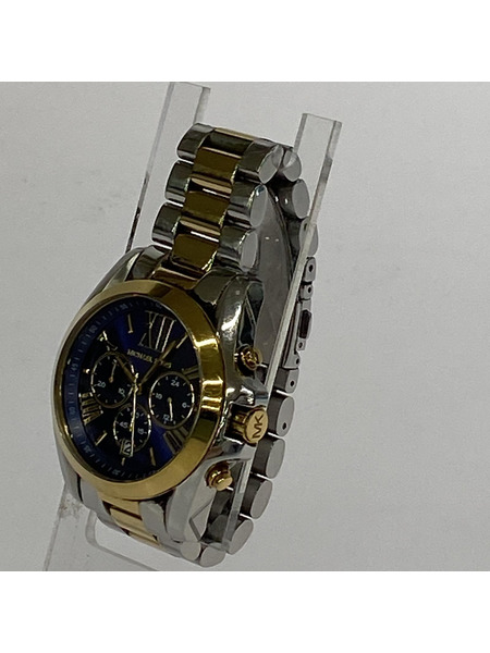 MICHAEL KORS メンズ時計 クォーツ Bradshaw クロノグラフ ゴールドネイビー