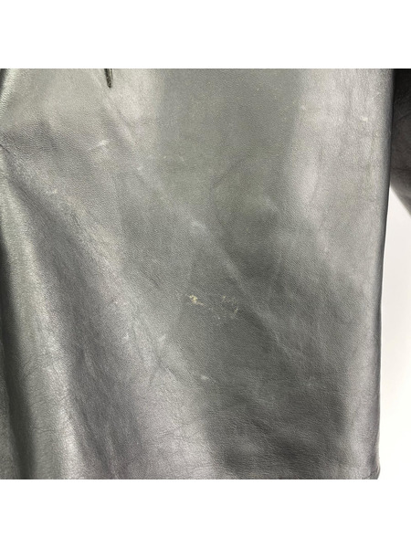 REAL McCOY'S ジャケット STEEPLECHASE レザープルオーバー 36