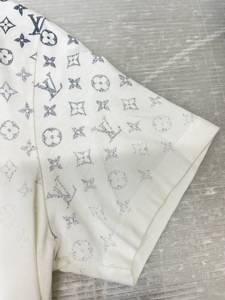 LV モノグラムグラディエントTシャツ L ホワイト RM252MQ FSV HQY42W[値下]