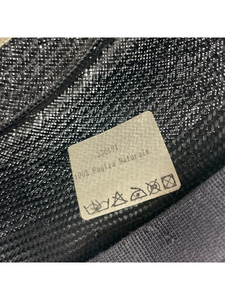 Borsalino ストローハット ブラック