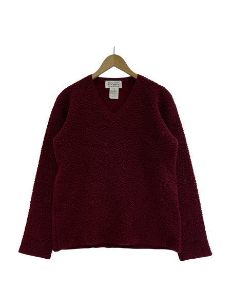 MAISON MARGIELA ニット・セーター Vネック ボアスウェット エンジ (M)[値下]