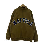 NAUTICA スウェット・トレーナー ハーフジップ 緑 (L)
