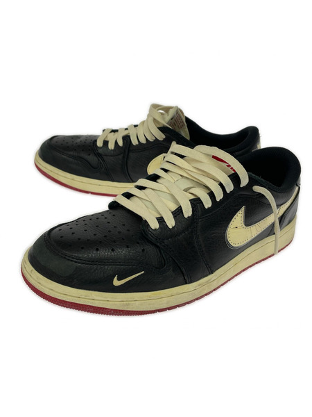 NIKE スニーカー ×NIGEL SYLVERSTER AJ1 ローカットスニーカー 黒