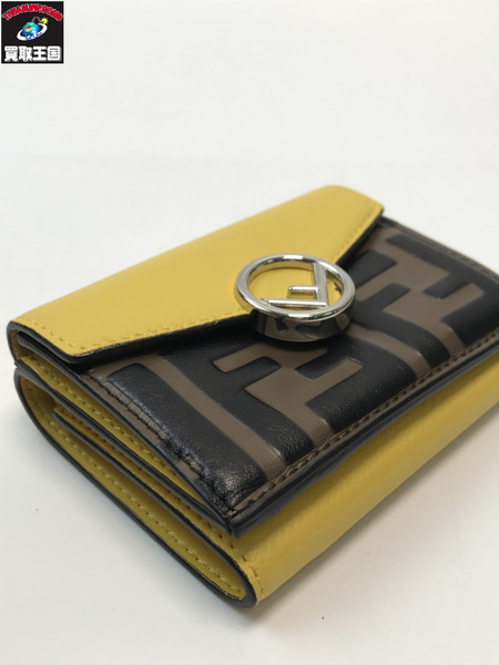 FENDI フェンディ エフイズフェンディ ズッカ コンパクトウォレット 三つ折り財布