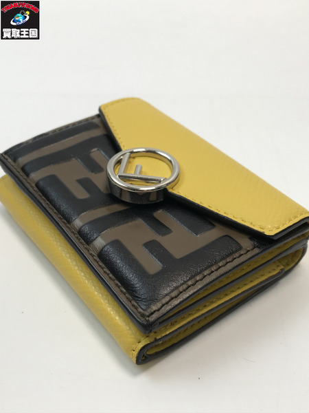 FENDI フェンディ エフイズフェンディ ズッカ コンパクトウォレット 三つ折り財布