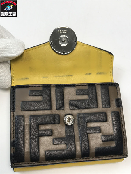 FENDI フェンディ エフイズフェンディ ズッカ コンパクトウォレット 三つ折り財布