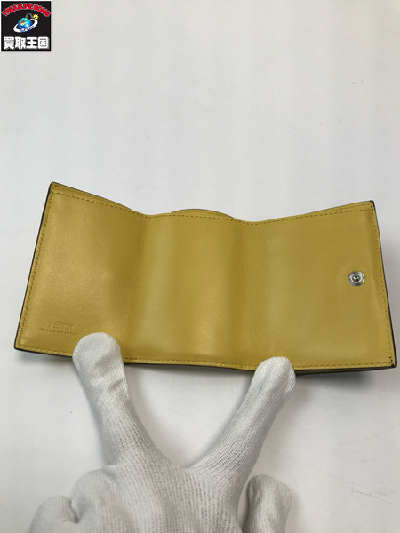 FENDI フェンディ エフイズフェンディ ズッカ コンパクトウォレット 三つ折り財布