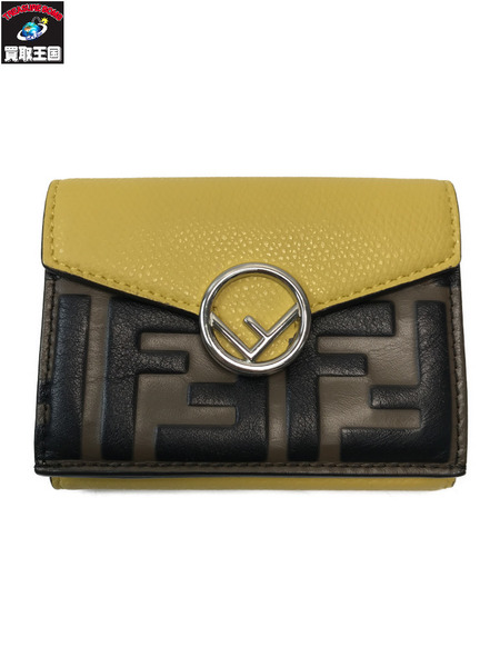 FENDI フェンディ エフイズフェンディ ズッカ コンパクトウォレット 三つ折り財布