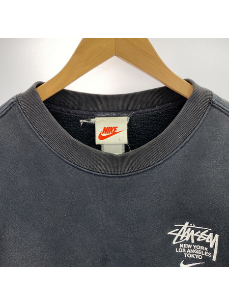 NIKE スウェット・トレーナー NIKE × STUSSY L[値下]
