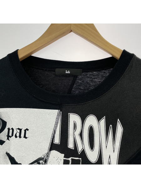 ink 再構築 LSカットソー 黒