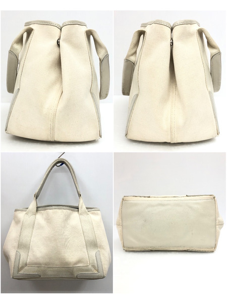 BALENCIAGA キャンバス ハンドバッグ アイボリー 535269 ※状態考慮