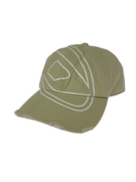 DIESEL キャップ ロゴ ダメージ加工 ベージュ