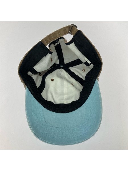 Supreme キャップ 25FW S Logo Cap 6 Panel ブラウン×ブルー