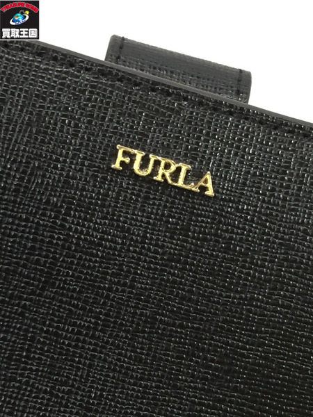 FURLA/財布/黒/ブラック/二つ折り財布/フルラ/レディース/小物/サイフ