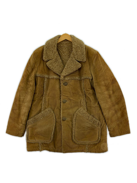 OLD・VINTAGE ジャケット コーデュロイ 裏ボア 茶