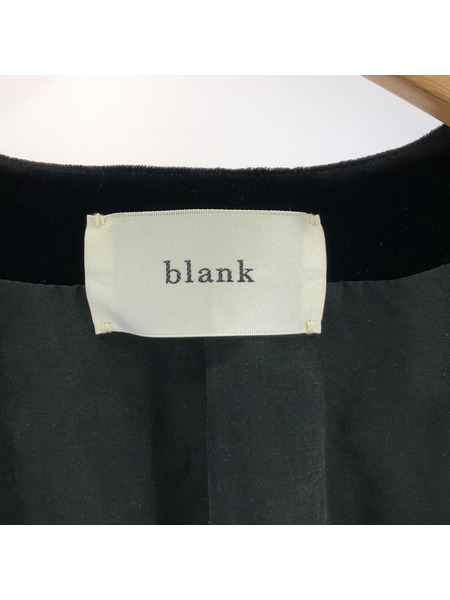 blank スター刺繍 ベルベット ベスト 2 ブラック 024005000001002001