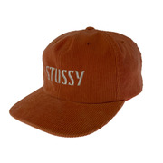 STUSSY キャップ コーデュロイ オレンジ