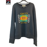 GUCCI グッチ VINTAGE LOGO SWEAT BLK M ヴィンテージ ロゴ スウェット ブラック Mサイズ