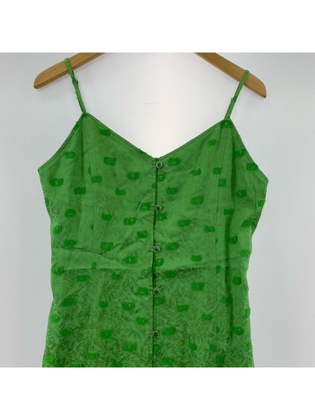 THE SHINZONE SIMON DOTS JACQUARD DRESS ワンピース グリーン 36