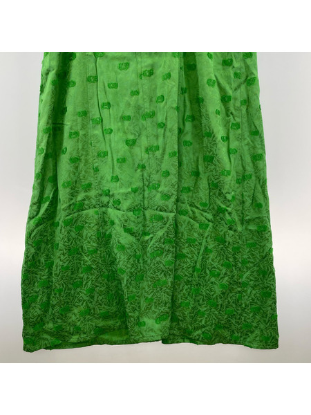 THE SHINZONE SIMON DOTS JACQUARD DRESS ワンピース グリーン 36