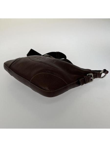PRADA オールレザー ショルダーバッグ 茶[値下]