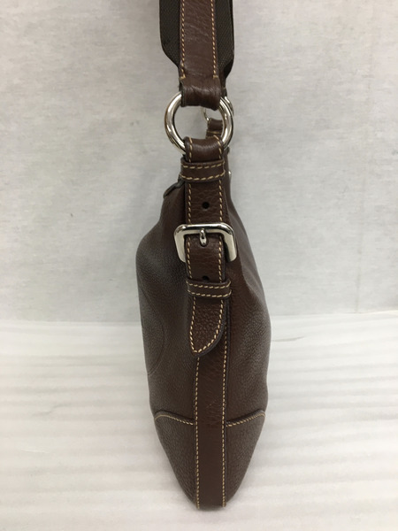 PRADA オールレザー ショルダーバッグ 茶[値下]