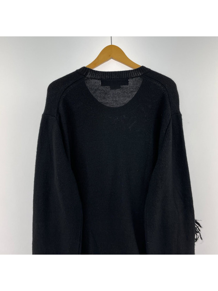 COMME des GARCONS ニット・セーター HOMME PLUS 23AW ウール フリンジ(M)