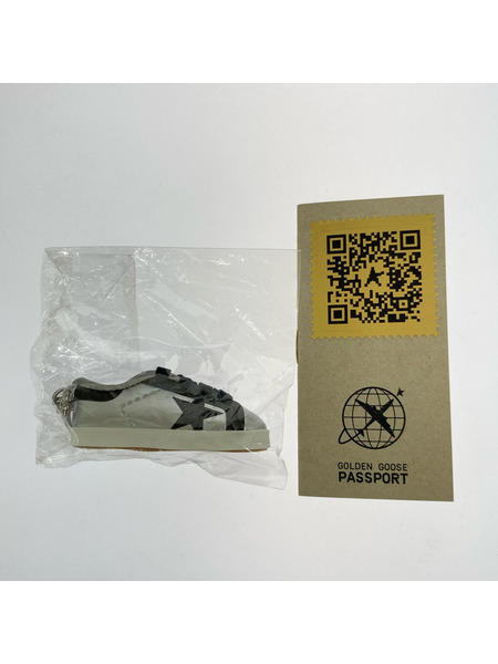 GOLDEN GOOSE  Black Graffiti Star Hammered Leather