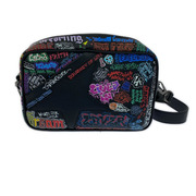 GOLDEN GOOSE  Black Graffiti Star Hammered Leather