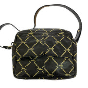 LONGCHAMP ショルダーバッグ 総柄 ベルト 乗馬 ショルダー