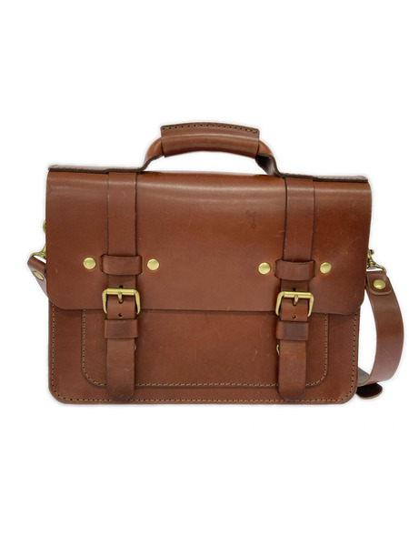 HERZ ショルダーバッグ 2WAY レザー 茶