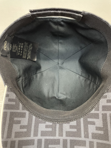 FENDI FFロゴ ズッカ ベースボールキャップ 58cm ブラック