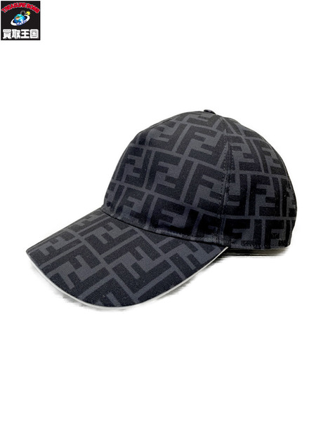 FENDI FFロゴ ズッカ ベースボールキャップ 58cm ブラック