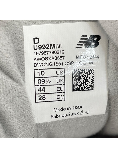 NEW BALANCE スニーカー 992 Teddy Santis Moonrock Mushroom 28.0