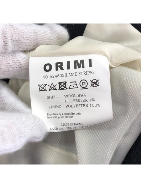 ORIMI FRILL SUITING BLOUSON 1 ブラック A24803