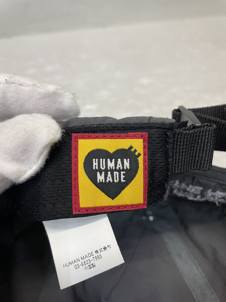 HUMAN MADE 5Panel Nylon Cap Charcoal ナイロンキャップ グレー