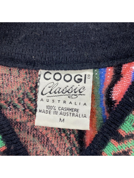 ニット・セーター COOGI 3D編ミ 100%カシミヤ (M) 総柄[値下]