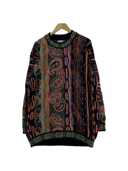 ニット・セーター COOGI 3D編ミ 100%カシミヤ (M) 総柄[値下]