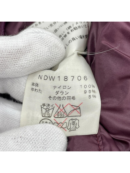 THE NORTH FACE ダウンジャケット METRO DOWN COAT パープル S