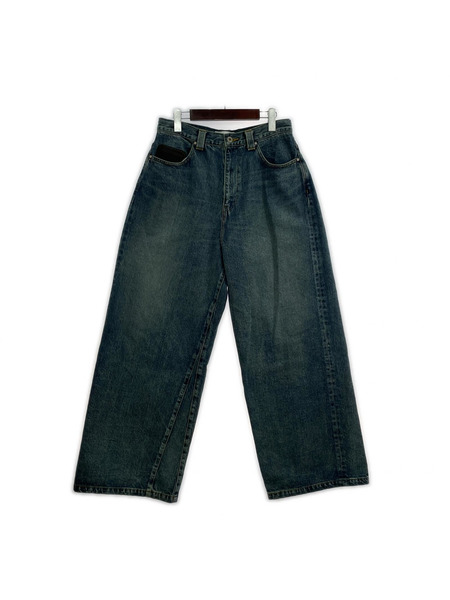 paratrait ワイドデニムパンツ MAD PIPE DENIM PANTS/3/インディゴ